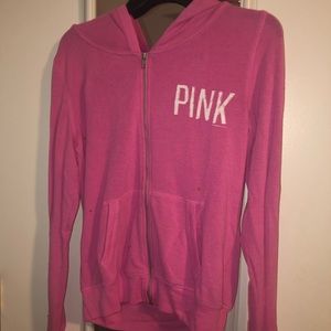 Pink Victoria’s Secret Pink Zip Up